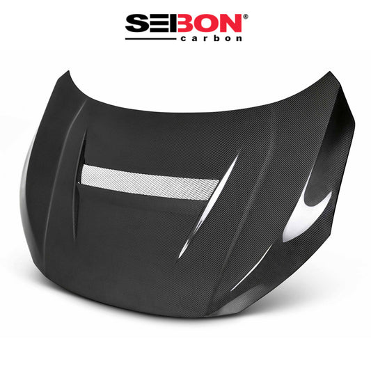 2016-2021年式 ホンダ シビック用 セイボンカーボン VSスタイル カーボンファイバー製ボンネット　Seibon Carbon VS-Style Carbon Fiber Hood For 2016-2021 Honda Civic 2DR/4DR (消費税、送料込み)