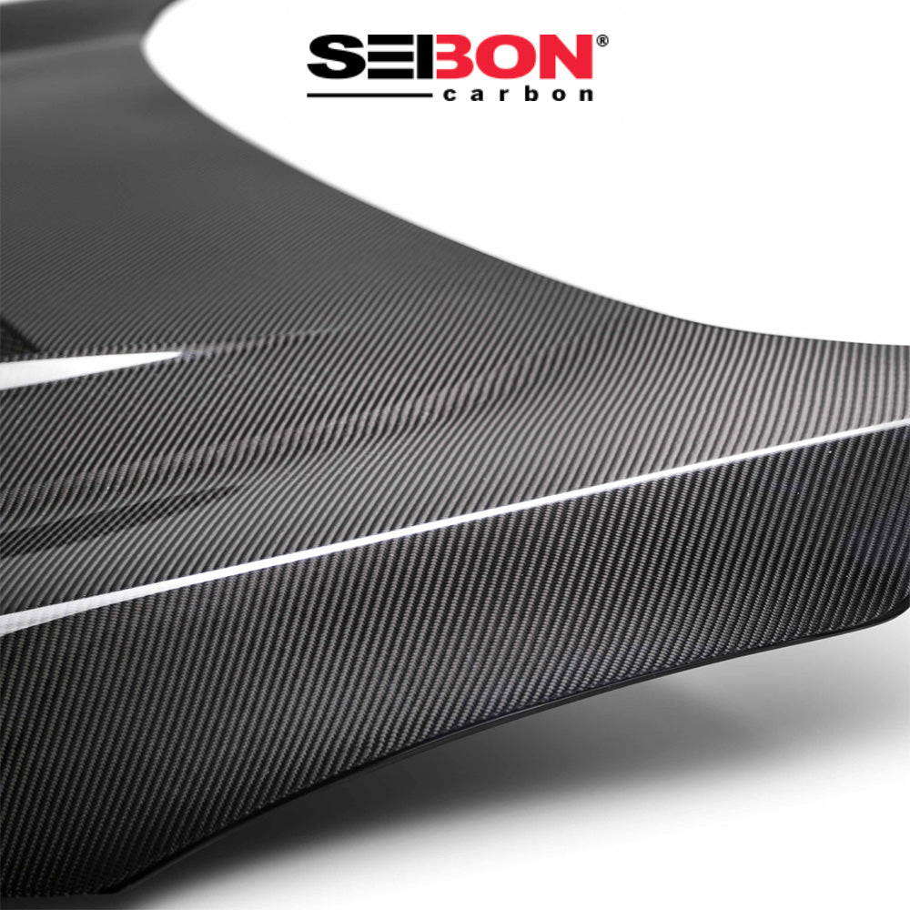 2016-2021年式 ホンダ シビック用 セイボンカーボン VSスタイル カーボンファイバー製ボンネット　Seibon Carbon VS-Style Carbon Fiber Hood For 2016-2021 Honda Civic 2DR/4DR (消費税、送料込み)