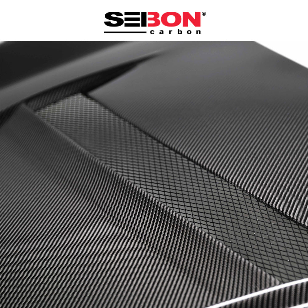 2016-2021年式 ホンダ シビック用 セイボンカーボン VSスタイル カーボンファイバー製ボンネット　Seibon Carbon VS-Style Carbon Fiber Hood For 2016-2021 Honda Civic 2DR/4DR (消費税、送料込み)