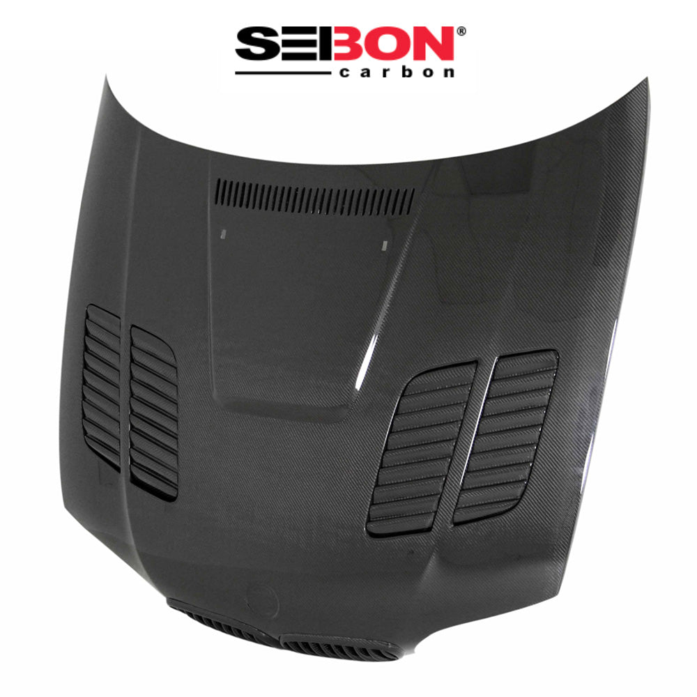 2004-2006年式 ＢＭＷ３シリーズクーペ用 セイボンカーボン GTRスタイル カーボンファイバー製ボンネット　Seibon Carbon GTR-Style Carbon Fiber Hood For 2004-2006 BMW E46 3 Series Coupe (消費税、送料込み)