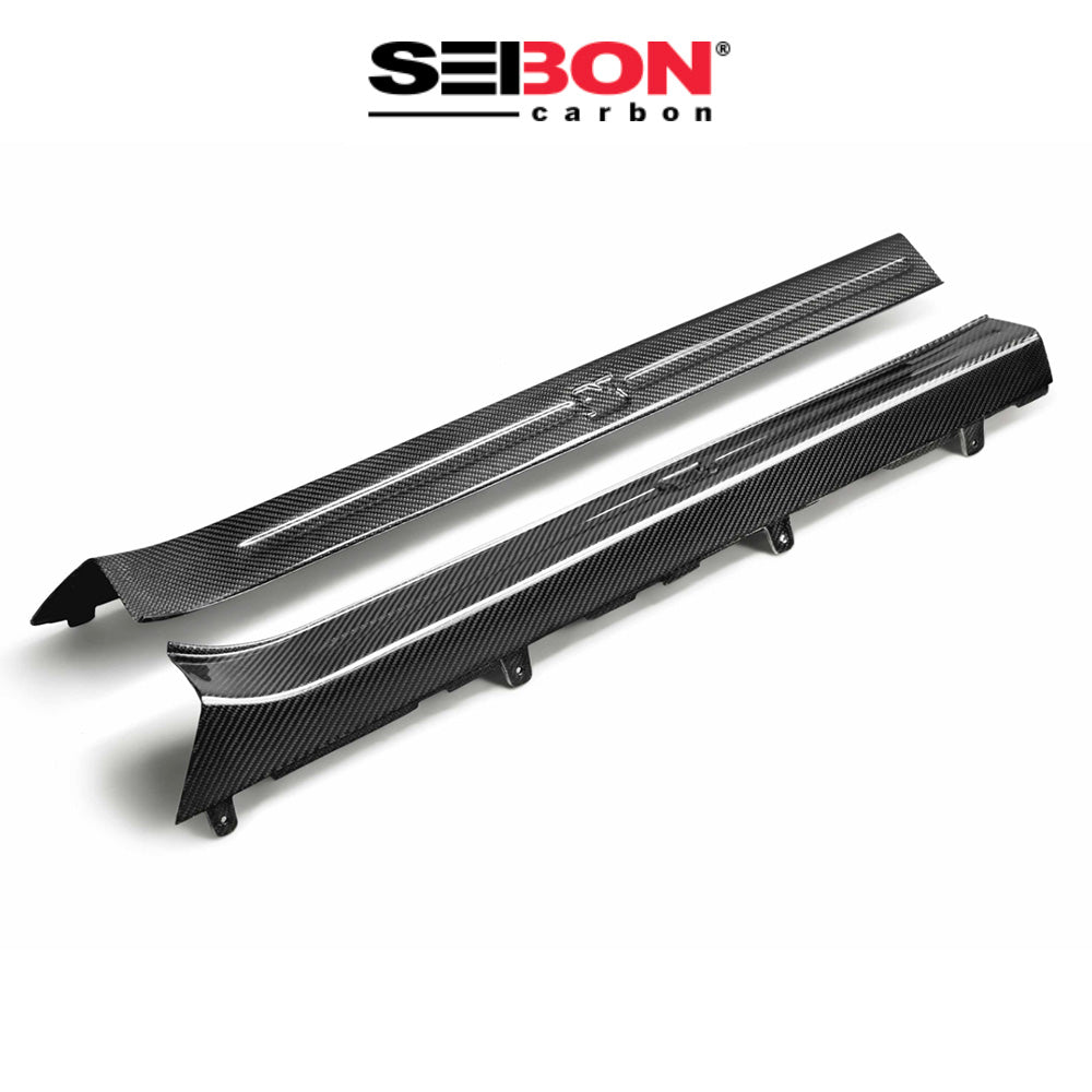 2009-2024年式日産 ＧＴ－Ｒ用 セイボンカーボン カーボンファイバー製ドアシル　Carbon Fiber Door Sills For 2009-2024 Nissan GT-R (送料無料)