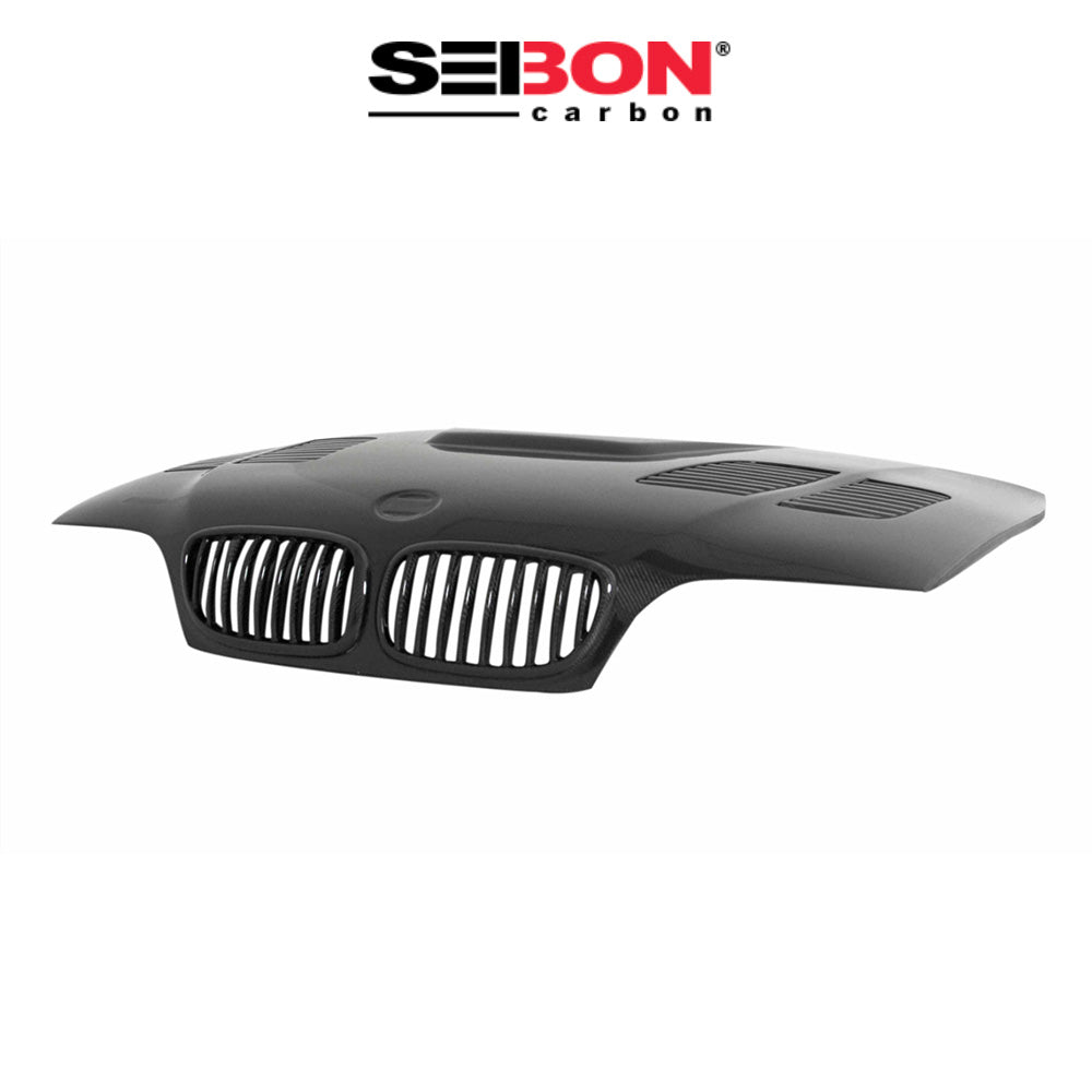 2004-2006年式 ＢＭＷ３シリーズクーペ用 セイボンカーボン GTRスタイル カーボンファイバー製ボンネット　Seibon Carbon GTR-Style Carbon Fiber Hood For 2004-2006 BMW E46 3 Series Coupe (消費税、送料込み)