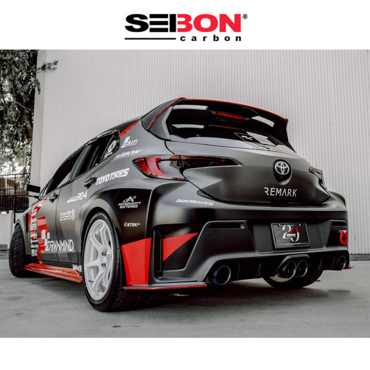 2023-2025年式トヨタ ＧＲカローラ用 セイボンカーボン 純正スタイル カーボンファイバー製リアスポイラー　Seibon Carbon OEM-Style Carbon Fiber Rear Spoiler For 2023-2025 Toyota GR Corolla (消費税、送料込み)