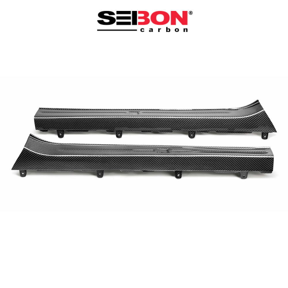 2009-2024年式日産 ＧＴ－Ｒ用 セイボンカーボン カーボンファイバー製ドアシル　Carbon Fiber Door Sills For 2009-2024 Nissan GT-R (送料無料)