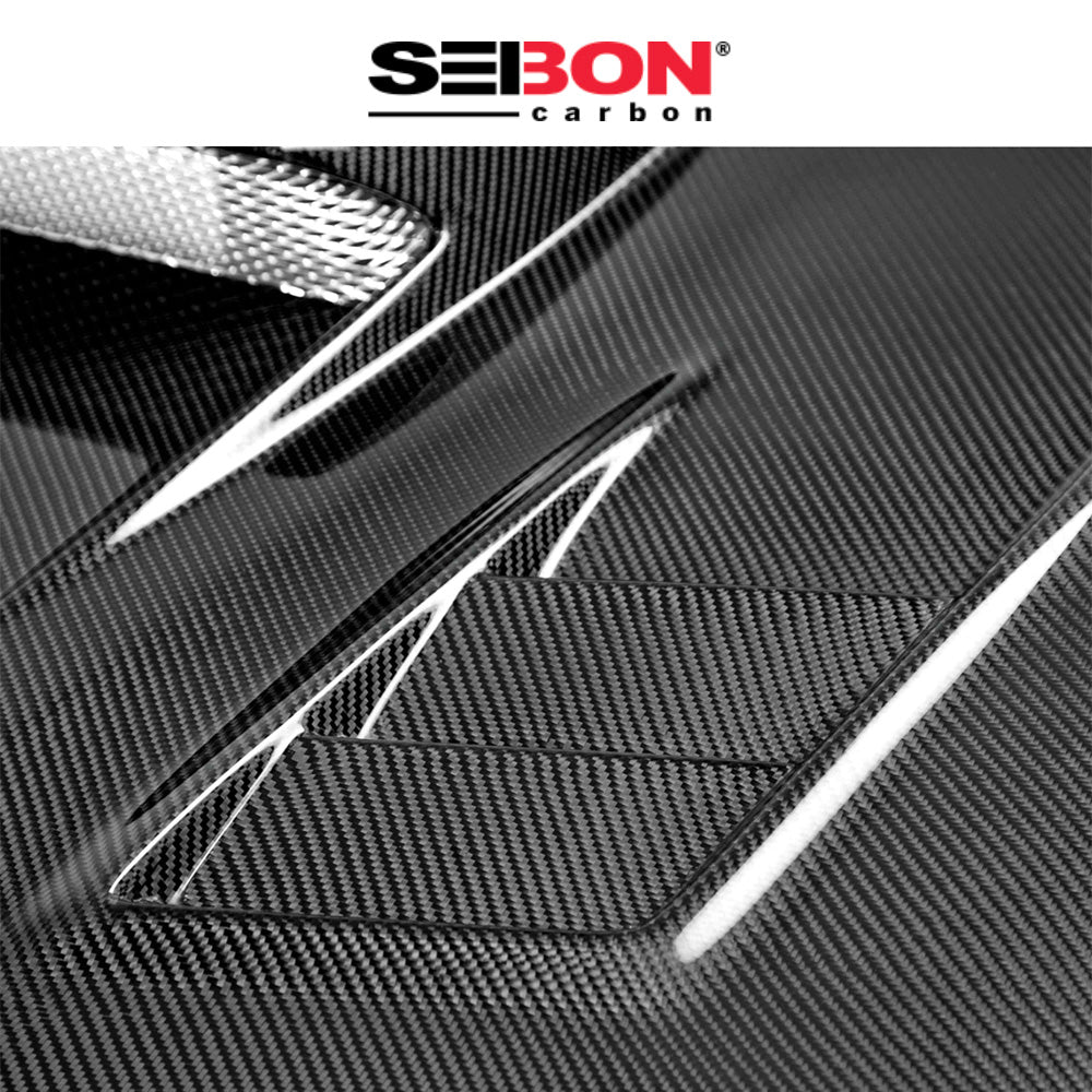 2006-2007年式 スバル WRX STI 用 セイボンカーボン CW２スタイル カーボンファイバー製ボンネット　Seibon Carbon CWII-Style Carbon Fiber Hood For 2006-2007 Subaru Impreza/WRX/STi (消費税、送料込み)