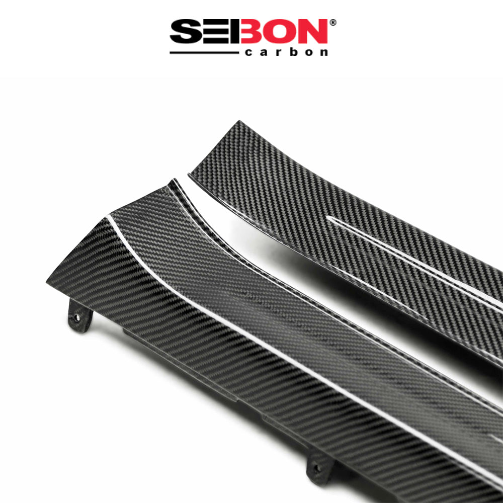 2009-2024年式日産 ＧＴ－Ｒ用 セイボンカーボン カーボンファイバー製ドアシル　Carbon Fiber Door Sills For 2009-2024 Nissan GT-R (送料無料)