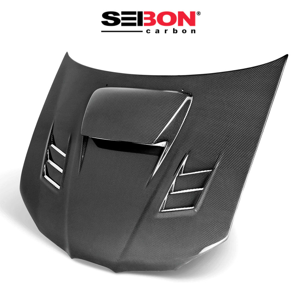 2006-2007年式 スバル WRX STI 用 セイボンカーボン CW２スタイル カーボンファイバー製ボンネット　Seibon Carbon CWII-Style Carbon Fiber Hood For 2006-2007 Subaru Impreza/WRX/STi (消費税、送料込み)