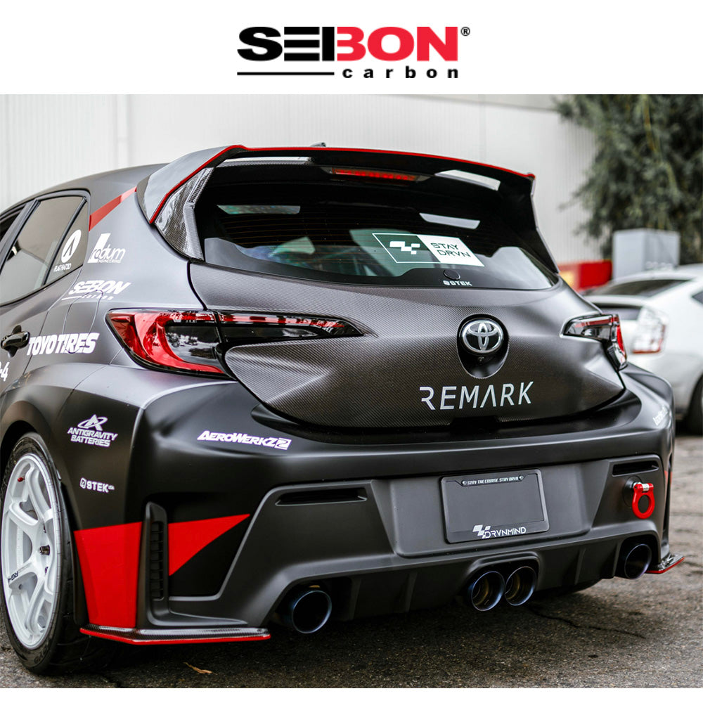 2019-2025年式トヨタ カローラスポーツ用 セイボンカーボン 純正スタイル カーボンファイバー製リアスポイラー　Seibon Carbon OEM-Style Carbon Fiber Rear Spoiler For 2023-2025 Toyota GR Corolla (消費税、送料込み)