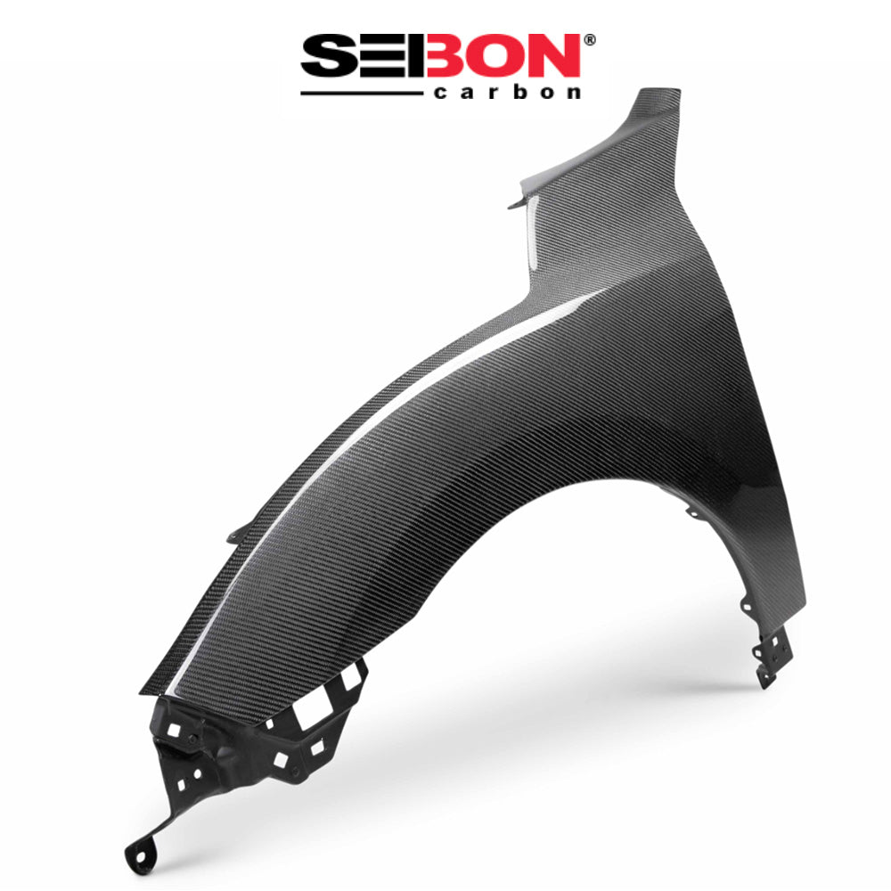 2016-2021年式 ホンダ シビック用 セイボンカーボン 純正スタイル カーボンファイバー製フェンダーセット　Seibon Carbon OE-Style Carbon Fiber Fenders For 2016-2021 Honda Civic 4DR/HB (消費税、送料込み)