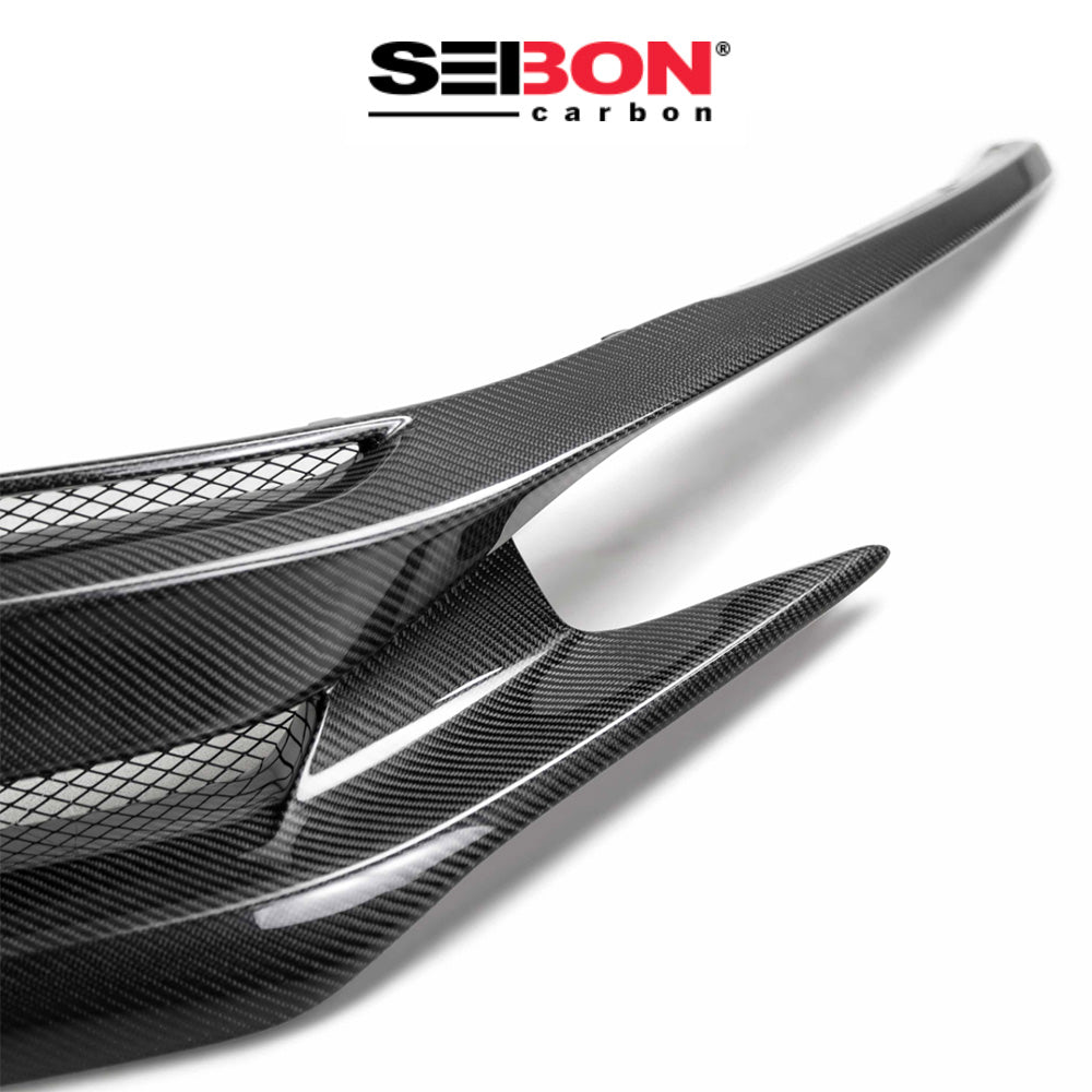 2016-2021年式 ホンダ シビック タイプR用 セイボンカーボン カーボンファイバー OEスタイル フロントグリル Seibon Carbon OE-Style Carbon Fiber Front Grille For 2016-2021 Honda Civic (送料無料)