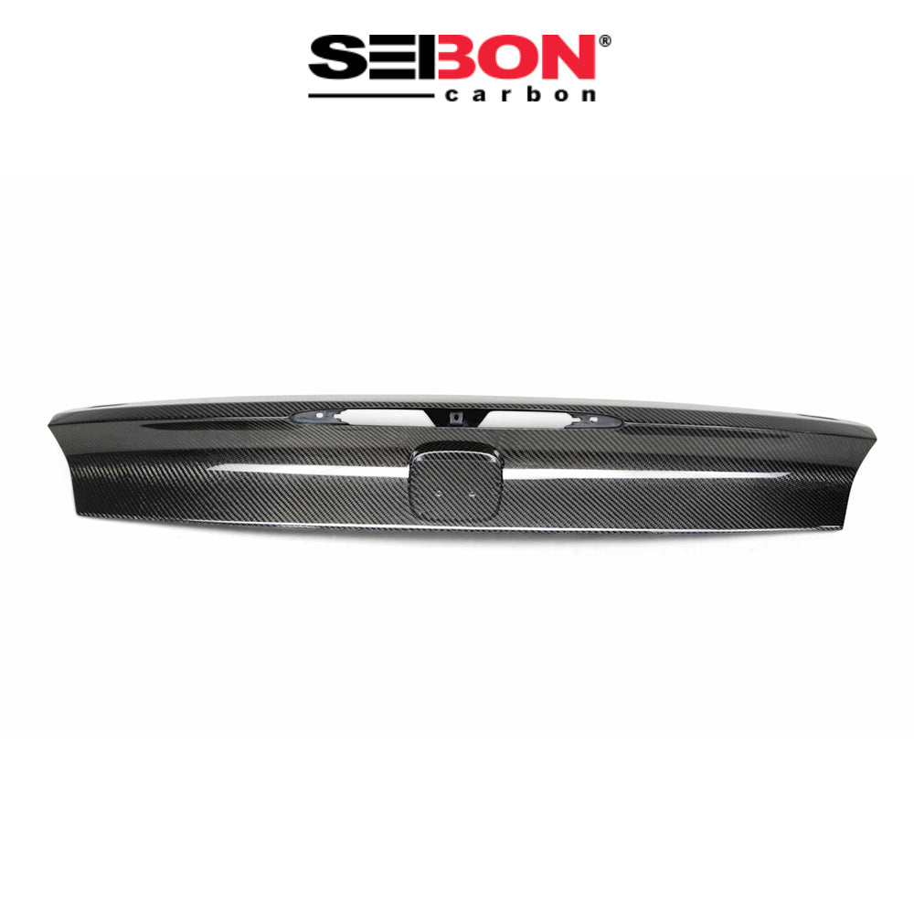 2014-2015年式 ホンダ シビック用 セイボンカーボン カーボンファイバー OE スタイル トランクガーニッシュ Seibon Carbon OE-Style Carbon Fiber Trunk Garnish For 2014-2015 Honda Civic 2DR Si (送料無料)