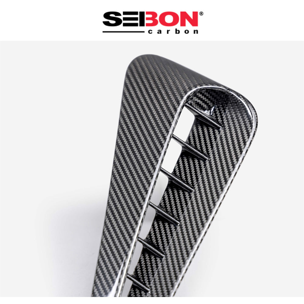 2023-2025年式トヨタ ＧＲカローラ用 セイボンカーボン ドライカーボンファイバー製フェンダーベントセット　Seibon Carbon Dry Carbon Fender Vents For 2023-2025 Toyota GR Corolla - Gloss (消費税、送料込み)