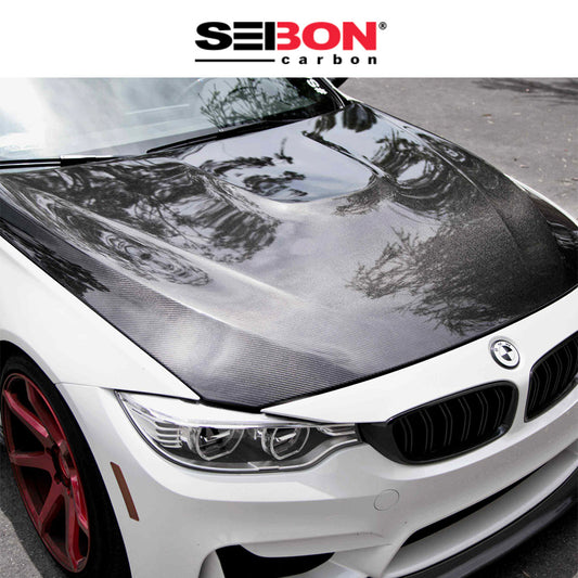 2015-2020年式 BMW M４用 セイボンカーボン 純正スタイル カーボンファイバー製ボンネット　Seibon Carbon OE-Style Carbon Fiber Hood For 2015-2018 BMW F80 M3 And 2015-2020 F82/F83 M4 (消費税、送料込み)