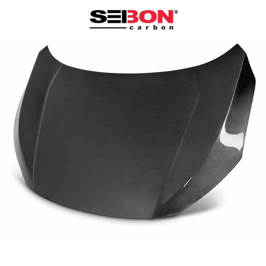 2016-2021年式 ホンダ シビック用 セイボンカーボン 純正スタイル カーボンファイバー製ボンネット　Seibon Carbon OE-Style Carbon Fiber Hood For 2016-2021 Honda Civic 2DR/4DR (消費税、送料込み)