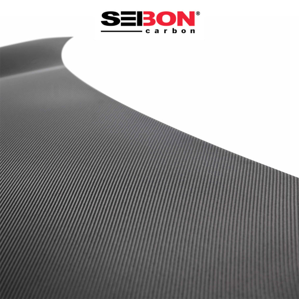 2016-2021年式 ホンダ シビック用 セイボンカーボン 純正スタイル カーボンファイバー製ボンネット　Seibon Carbon OE-Style Carbon Fiber Hood For 2016-2021 Honda Civic 2DR/4DR (消費税、送料込み)