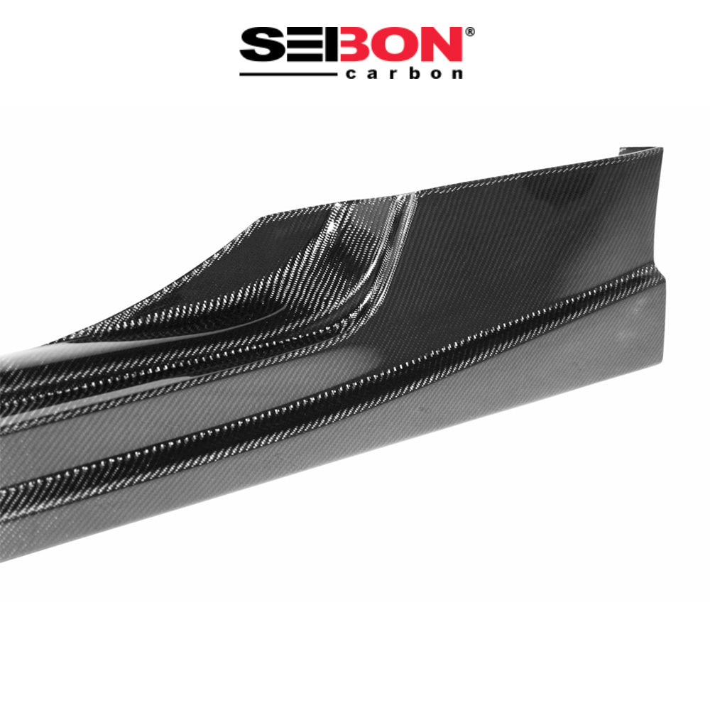 2009-2020年式 日産フェアレディＺ用 セイボンカーボン NSスタイル カーボンファイバーサイドスカートセット　Seibon Carbon NS-Style Carbon Fiber Side Skirts For 2009-2020 Nissan 370Z (消費税、送料込み)