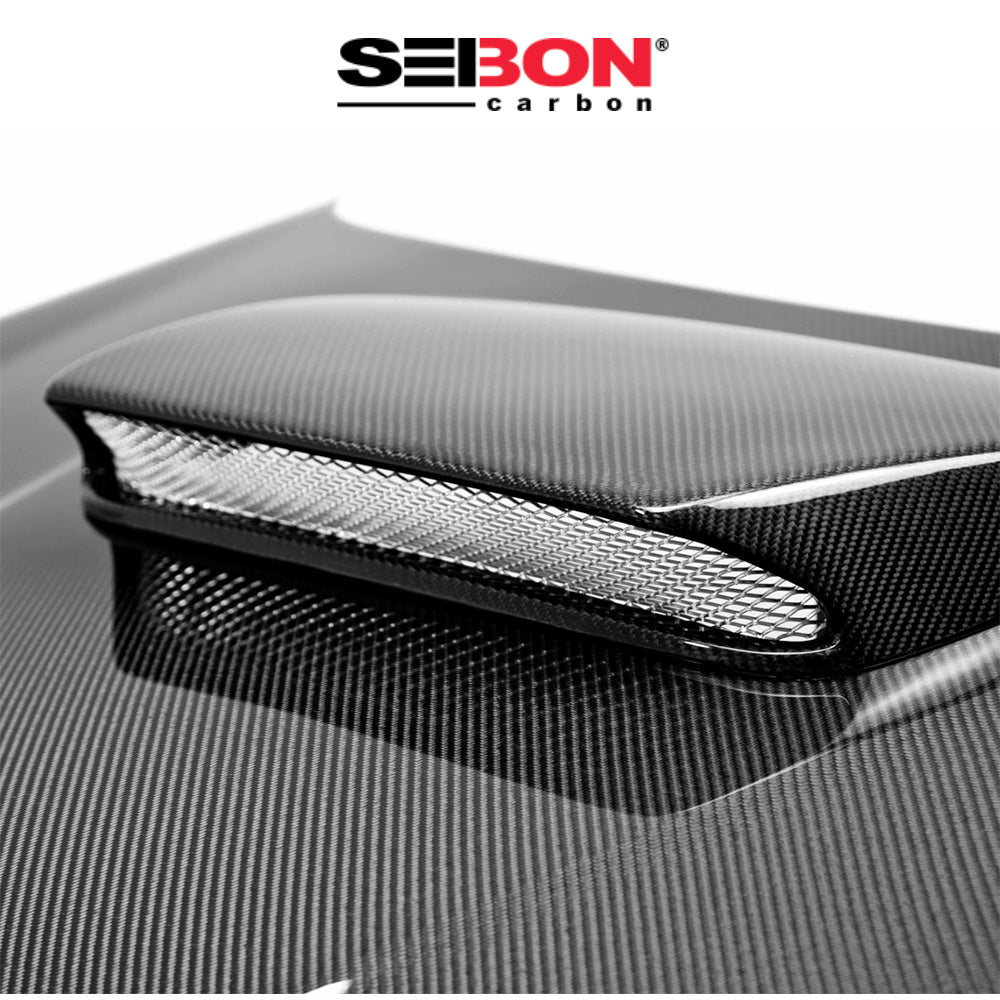 2006-2007年式 スバル インプレッサ用 セイボンカーボン 純正スタイル カーボンファイバー製ボンネット　Seibon Carbon OEM-Style Carbon Fiber Hood For 2006-2007 Subaru Impreza/WRX/STi (消費税、送料込み)