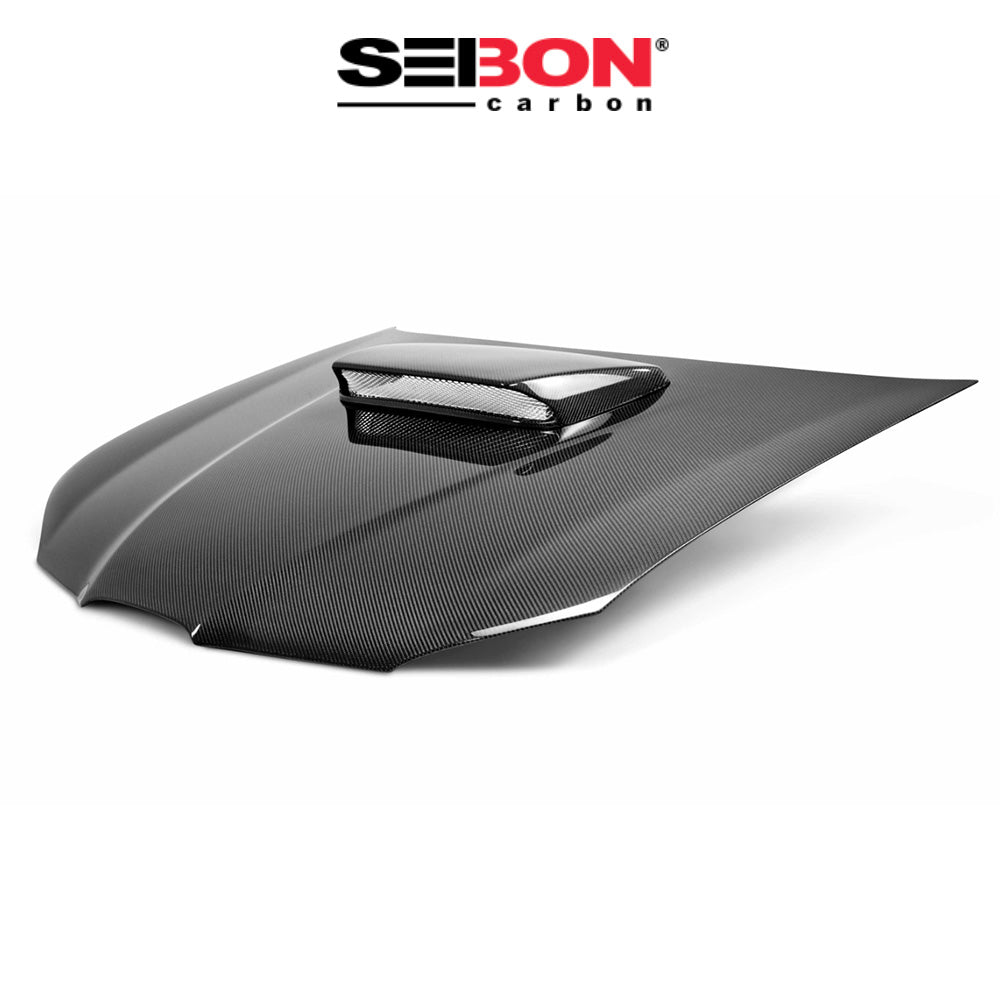 2006-2007年式 スバル インプレッサ用 セイボンカーボン 純正スタイル カーボンファイバー製ボンネット　Seibon Carbon OEM-Style Carbon Fiber Hood For 2006-2007 Subaru Impreza/WRX/STi (消費税、送料込み)