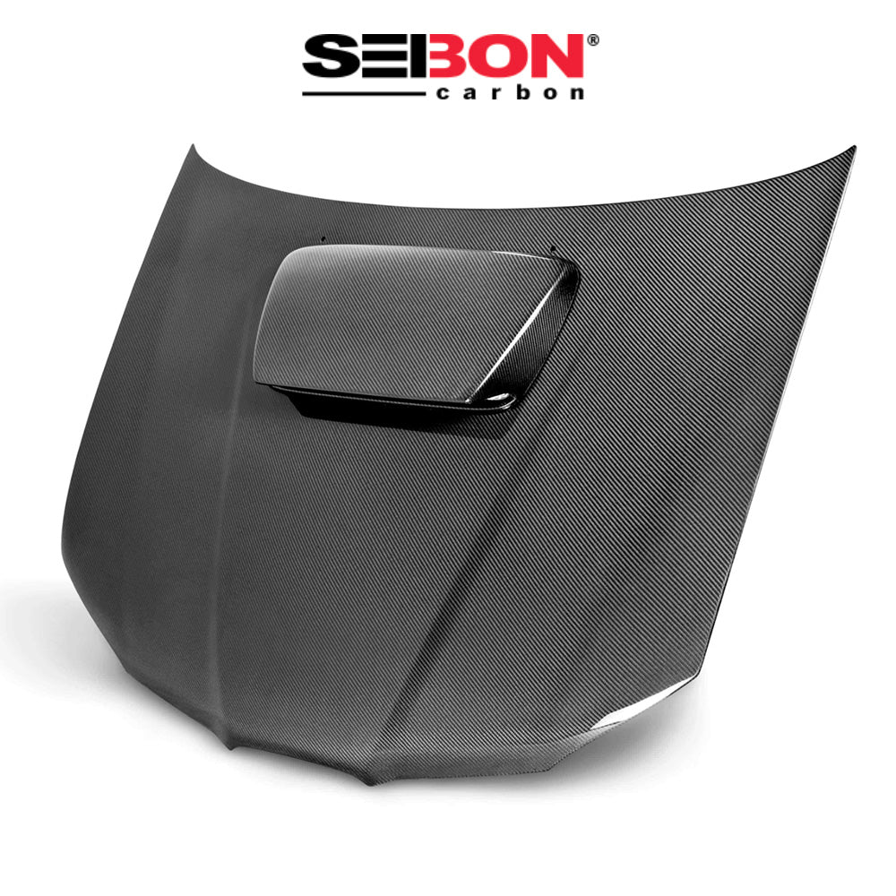 2006-2007年式 スバル インプレッサ用 セイボンカーボン 純正スタイル カーボンファイバー製ボンネット　Seibon Carbon OEM-Style Carbon Fiber Hood For 2006-2007 Subaru Impreza/WRX/STi (消費税、送料込み)