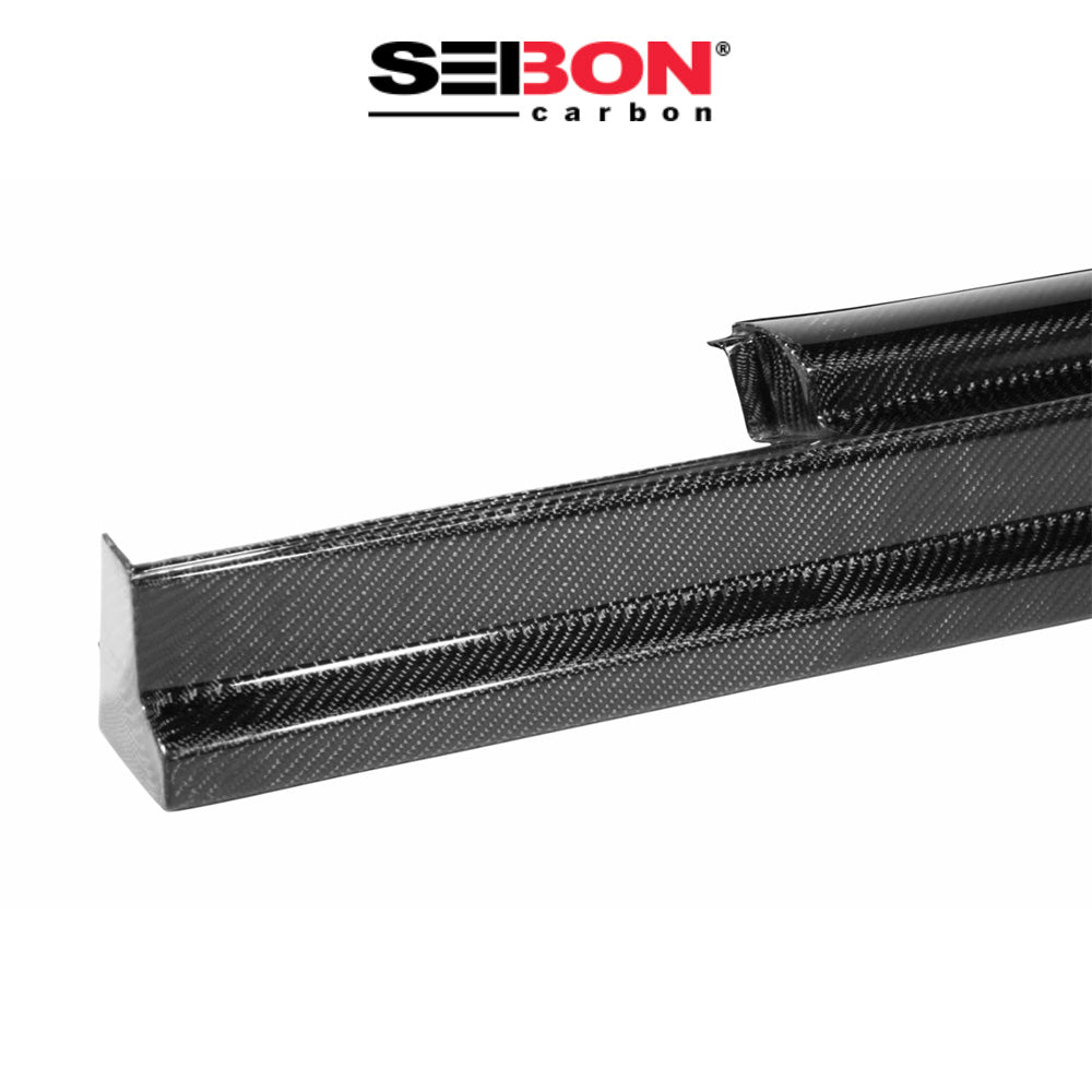 2009-2020年式 日産フェアレディＺ用 セイボンカーボン NSスタイル カーボンファイバーサイドスカートセット　Seibon Carbon NS-Style Carbon Fiber Side Skirts For 2009-2020 Nissan 370Z (消費税、送料込み)