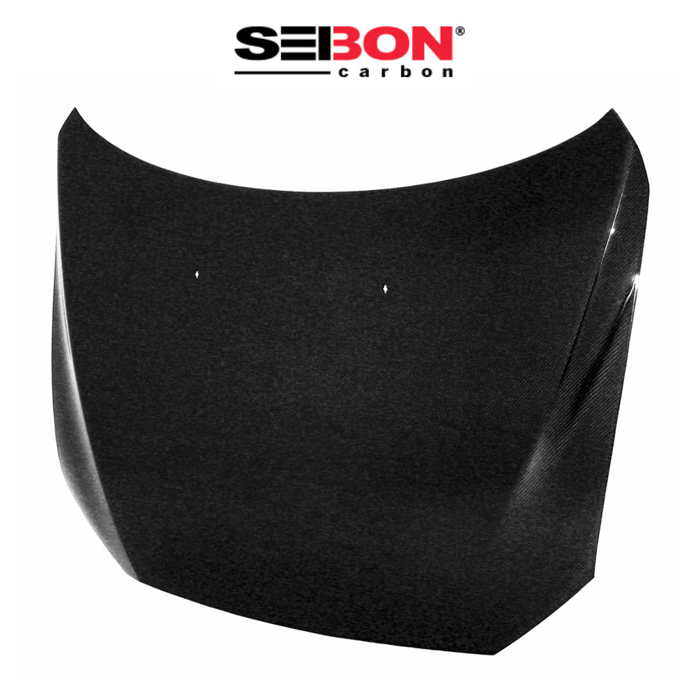 2008-2017年式 三菱 ランサー用 セイボンカーボン TSスタイル カーボンファイバー製ボンネット　Seibon Carbon OEM-Style Carbon Fiber Hood For 2008-2017 Mitsubishi Lancer (消費税、送料込み)