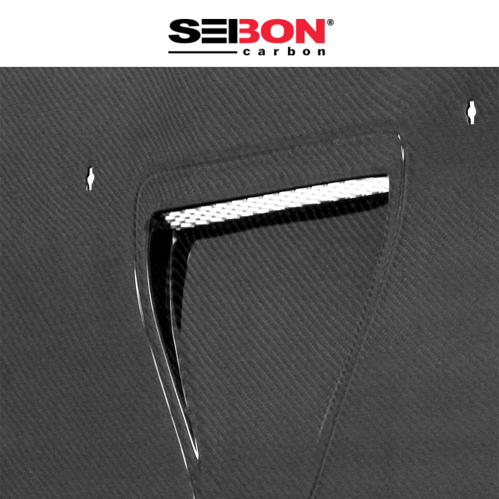 2008-2015年式 三菱 ランサー エボリューション Ⅹ用 セイボンカーボン TSスタイル カーボンファイバー製ボンネット　Seibon Carbon TS-Style Carbon Fiber Hood For 2008-2015 Mitsubishi Lancer EVO X (消費税、送料込み)