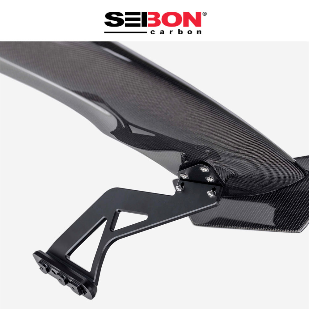 2023-2025年式 ホンダ シビック タイプＲ用 セイボンカーボン GTスタイル カーボンファイバーリアスポイラー　GT-Style Carbon Fiber Rear Spoiler For 2023-2025 Honda Civic Type R (送料無料)