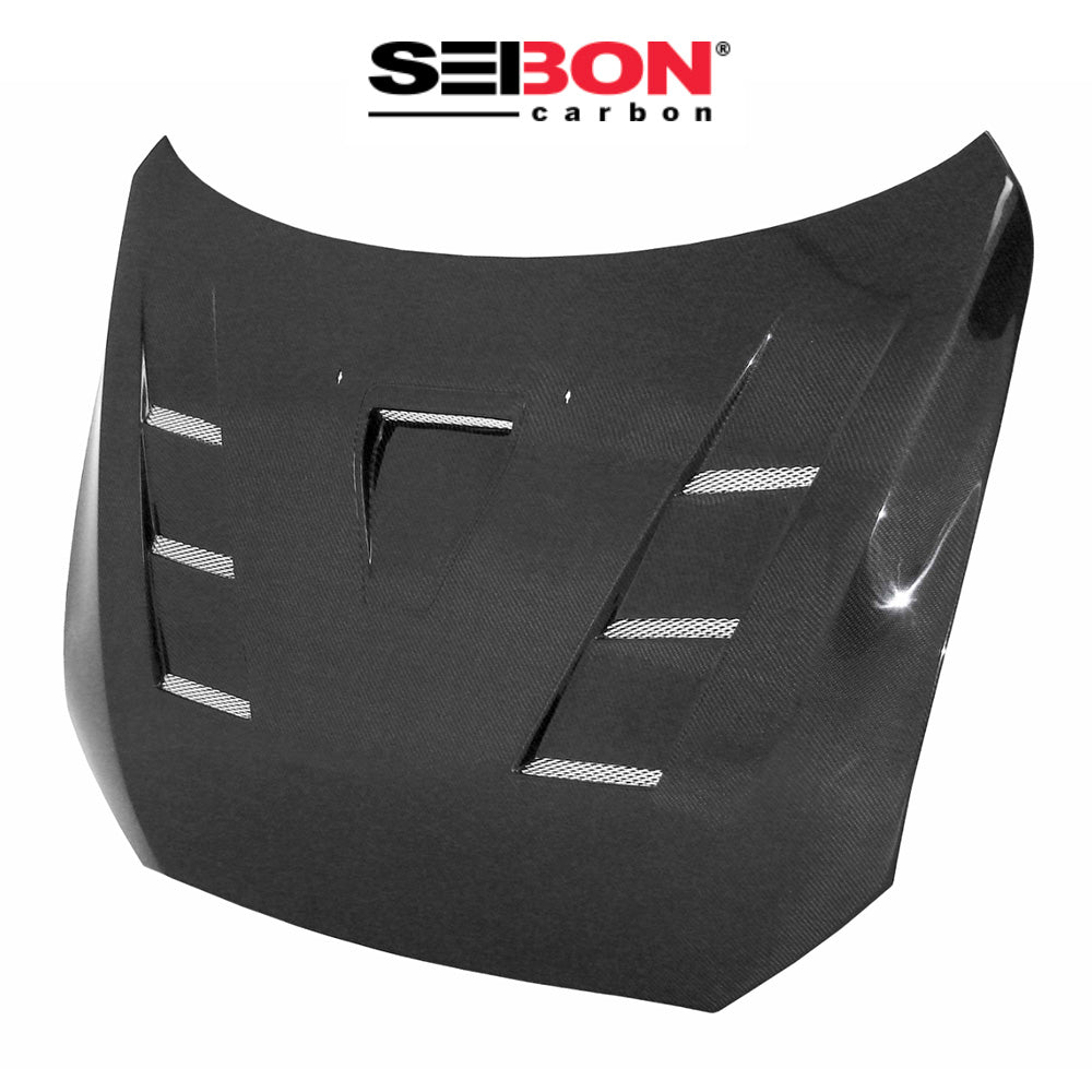 2008-2015年式 三菱 ランサー エボリューション Ⅹ用 セイボンカーボン TSスタイル カーボンファイバー製ボンネット　Seibon Carbon TS-Style Carbon Fiber Hood For 2008-2015 Mitsubishi Lancer EVO X (消費税、送料込み)