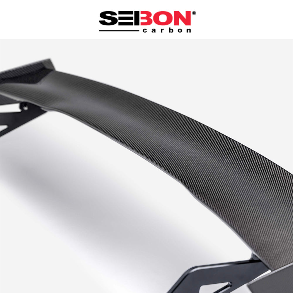 2023-2025年式 ホンダ シビック タイプＲ用 セイボンカーボン GTスタイル カーボンファイバーリアスポイラー　GT-Style Carbon Fiber Rear Spoiler For 2023-2025 Honda Civic Type R (送料無料)