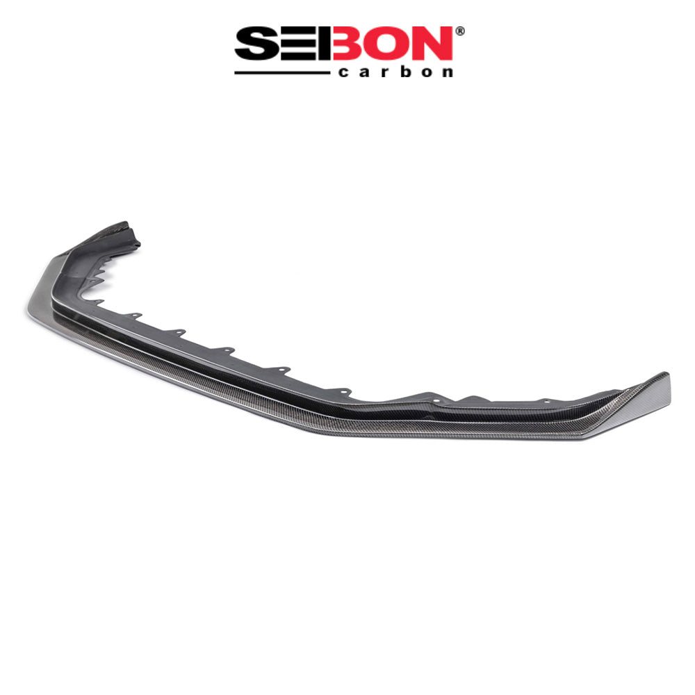 2023-2025年式 ホンダ シビック タイプＲ用 セイボンカーボン TAスタイルカーボンファイバーフロントリップ　TA-Style Carbon Fiber Front Lip For 2023-2025 Honda Civic Type R (送料無料)