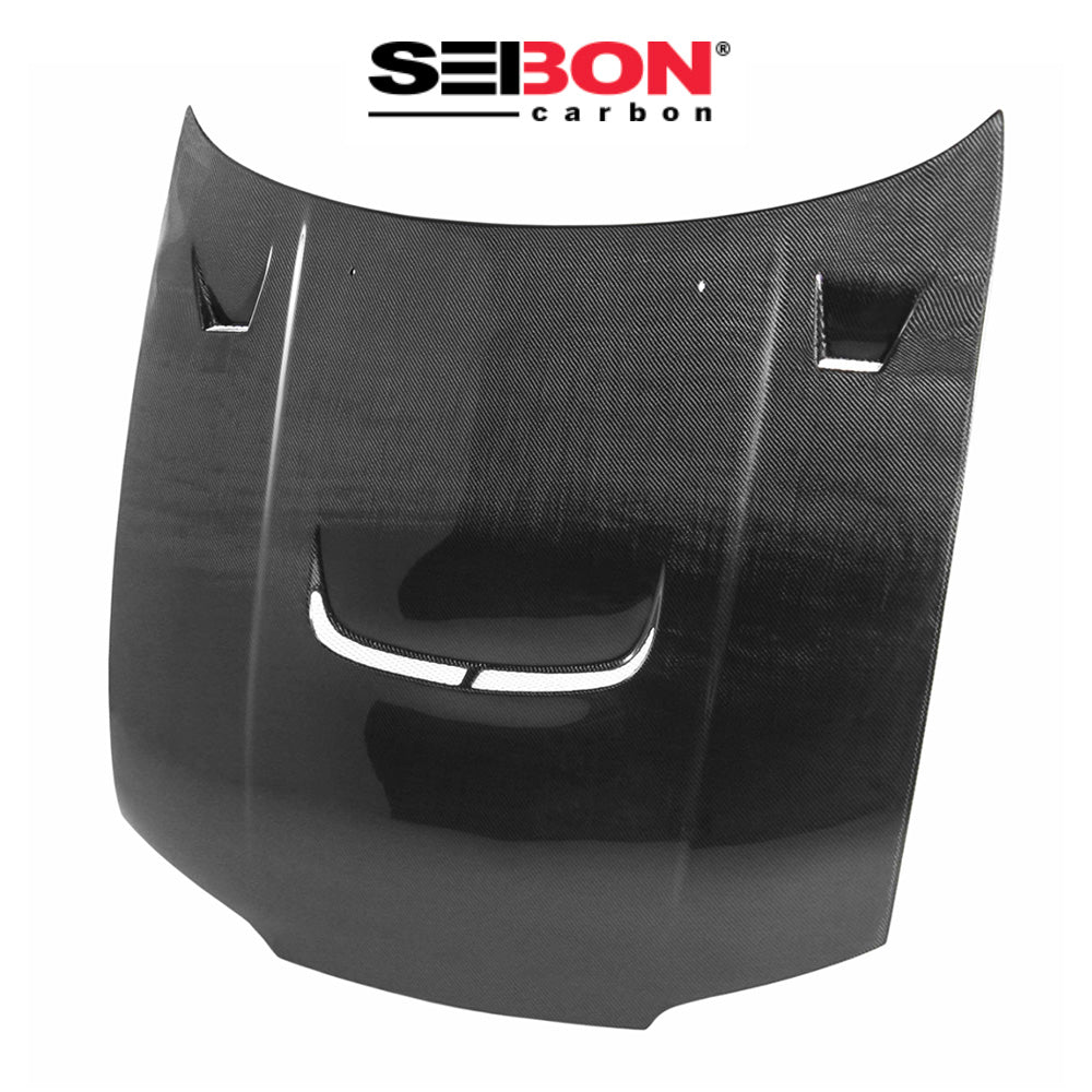 1995-1998年式 日産 スカイラインＧＴ-Ｒ Ｒ３３用 セイボンカーボン JUスタイル カーボンファイバー製ボンネット　Seibon Carbon JU-Style Carbon Fiber Hood For 1995-1996 Nissan R33 GT-R (消費税、送料込み)
