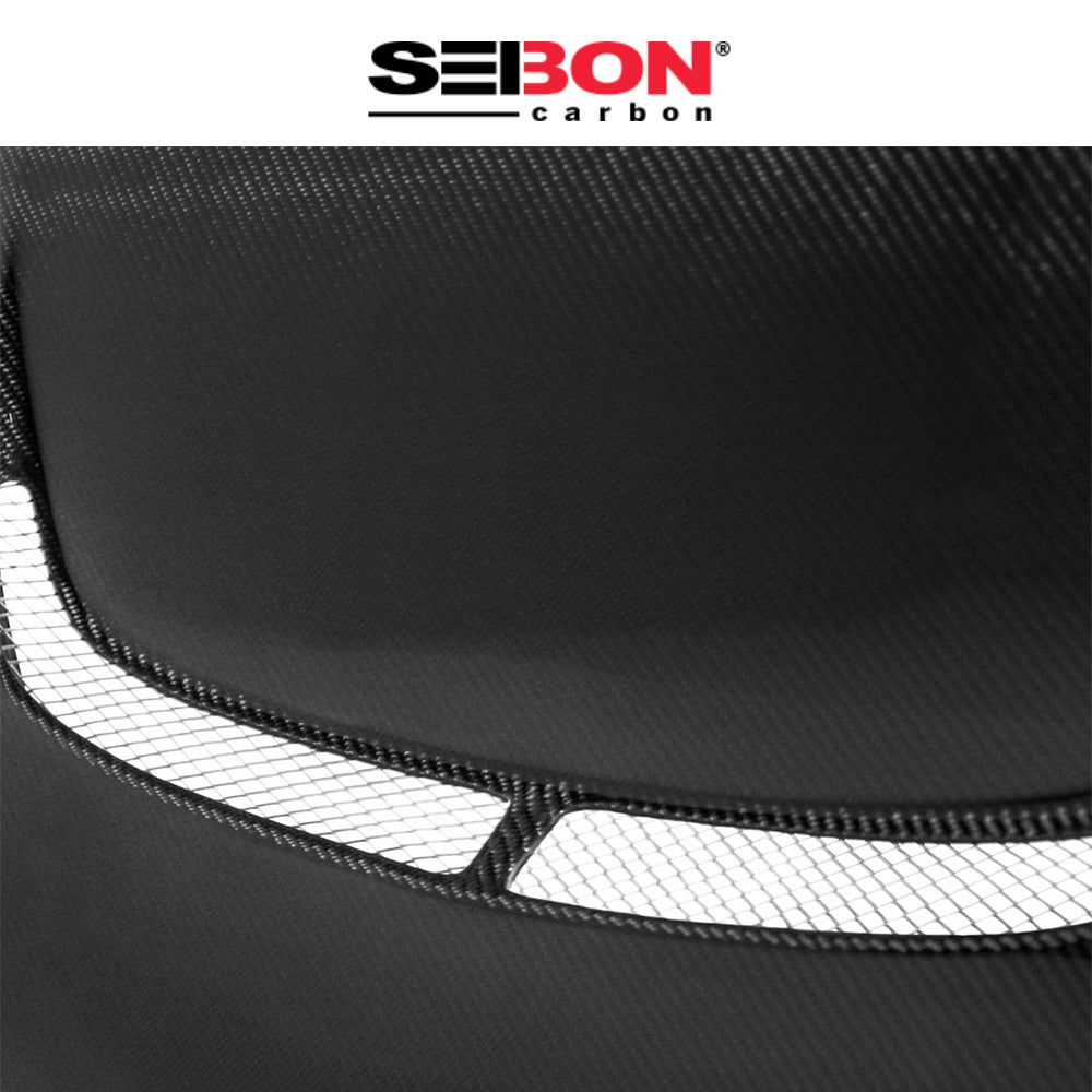 1995-1998年式 日産 スカイラインＧＴ-Ｒ Ｒ３３用 セイボンカーボン JUスタイル カーボンファイバー製ボンネット　Seibon Carbon JU-Style Carbon Fiber Hood For 1995-1996 Nissan R33 GT-R (消費税、送料込み)