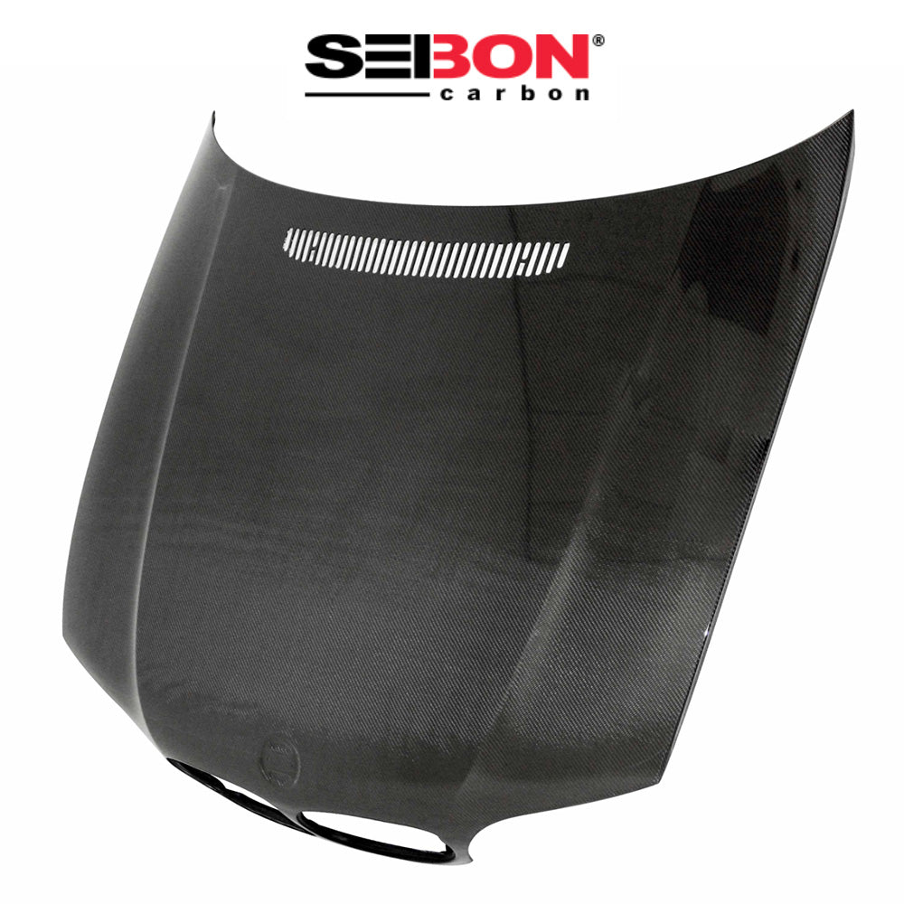 2004-2006年式ＢＭＷ ３シリーズ クーペ用 セイボンカーボン 純正スタイル カーボンファイバー製ボンネット　Seibon Carbon OEM-Style Carbon Fiber Hood For 2004-2006 BMW E46 3 Series Couple (消費税、送料込み)