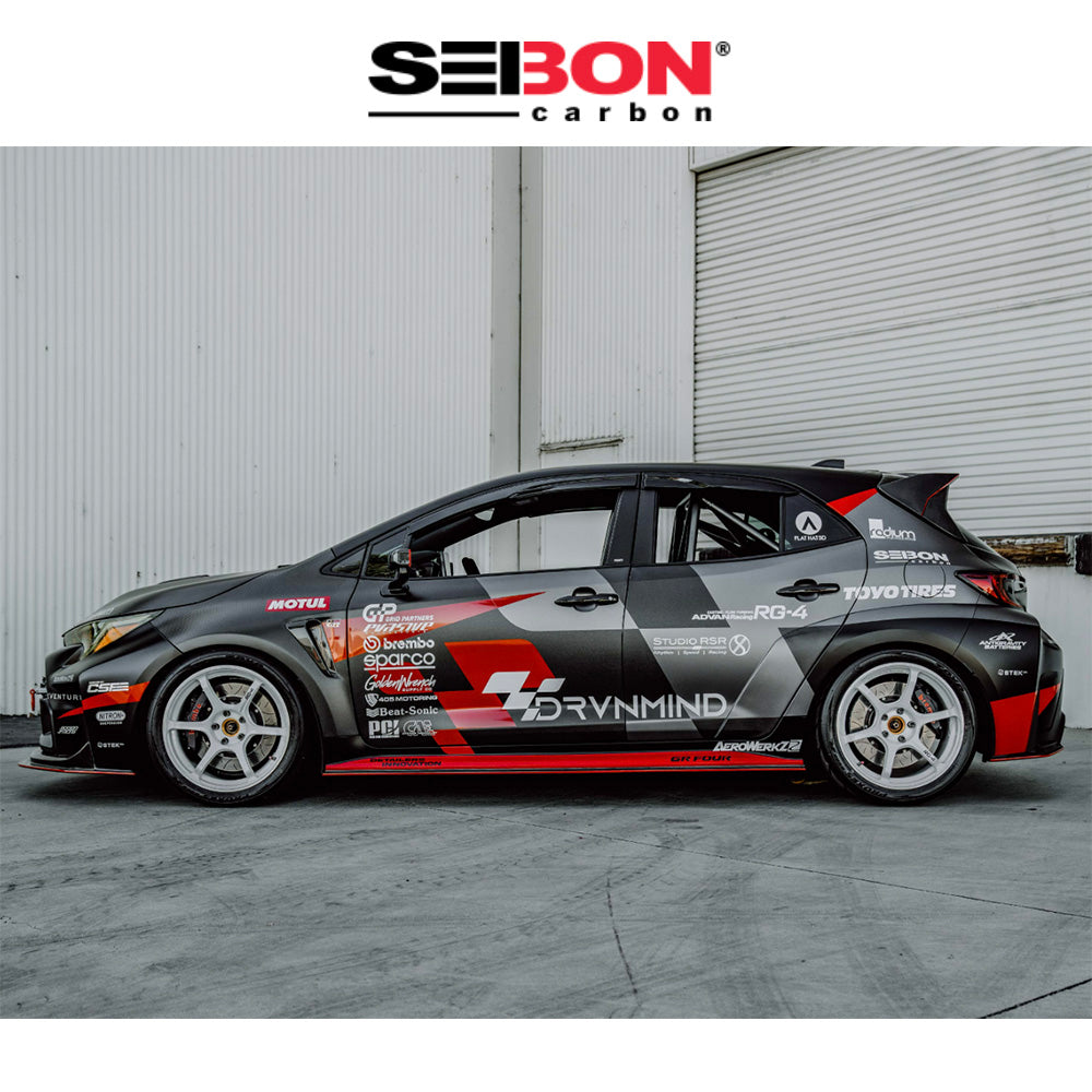 2023-2025年式トヨタ ＧＲカローラ用 セイボンカーボン カーボンファイバー製リアドアセット　Seibon Carbon Carbon Fiber Rear Doors For 2023-2025 Toyota GR Corolla (消費税、送料込み)