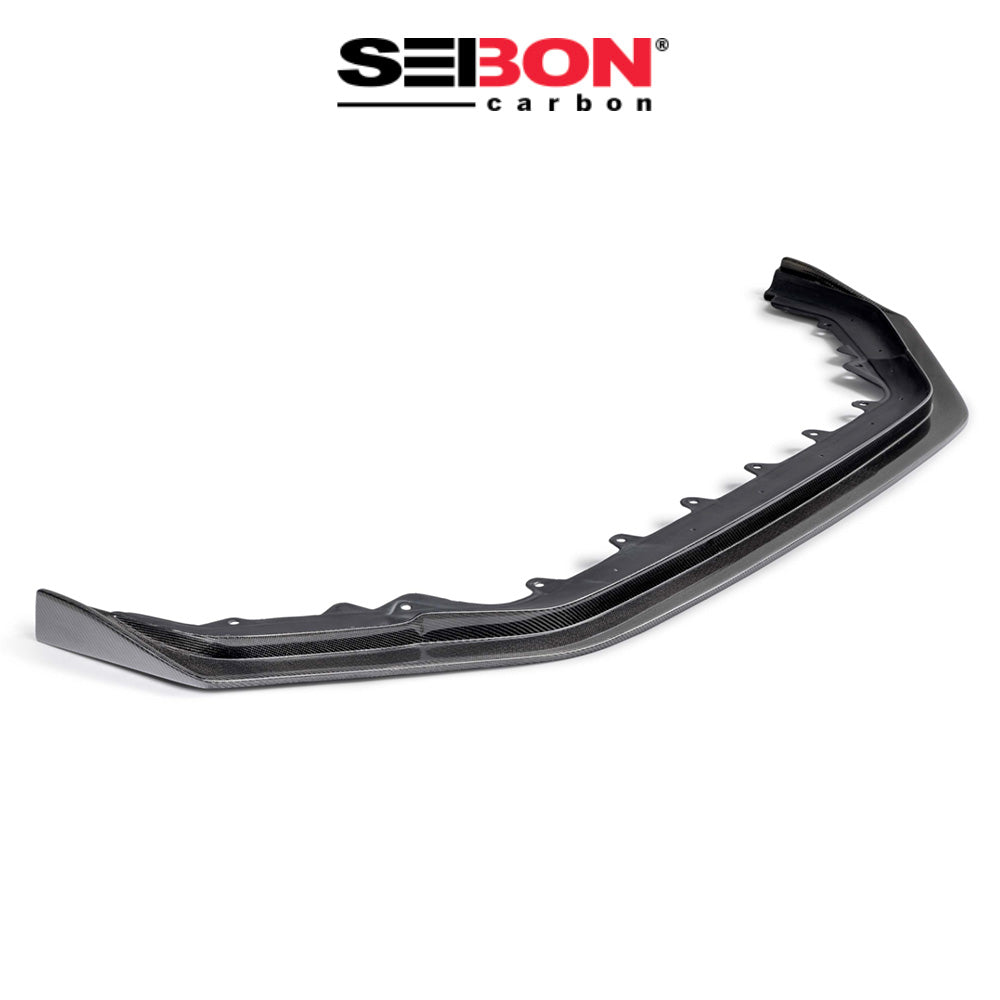 2023-2025年式 ホンダ シビック タイプＲ用 セイボンカーボン TAスタイルカーボンファイバーフロントリップ　TA-Style Carbon Fiber Front Lip For 2023-2025 Honda Civic Type R (送料無料)