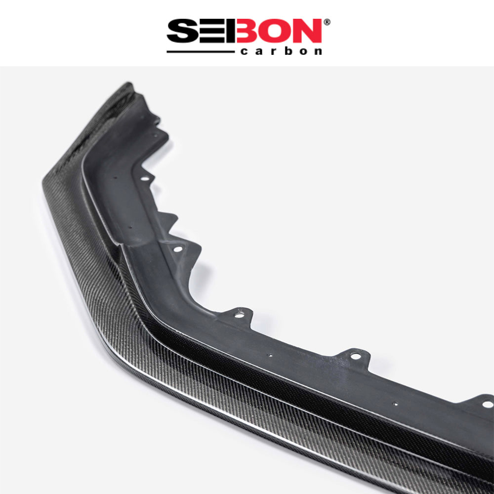 2023-2025年式 ホンダ シビック タイプＲ用 セイボンカーボン TAスタイルカーボンファイバーフロントリップ　TA-Style Carbon Fiber Front Lip For 2023-2025 Honda Civic Type R (送料無料)