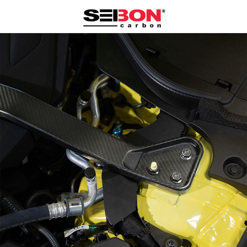 2023-2025年式 日産 フェアレディ Z用 セイボンカーボン カーボンファイバー製フロントストラットブレース Carbon Fiber Front Strut Brace For 2023-2025 Nissan Z (送料無料)