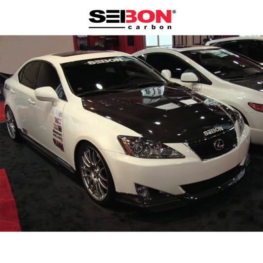 2006-2013年式レクサス ＩＳ２５０/ＩＳ３５０用 セイボンカーボン TSスタイル カーボンファイバー製ボンネット　Seibon Carbon TS-Style Carbon Fiber Hood For 2006-2013 Lexus IS250/350 And 2010-2012 Lexus IS C (消費税、送料込み)