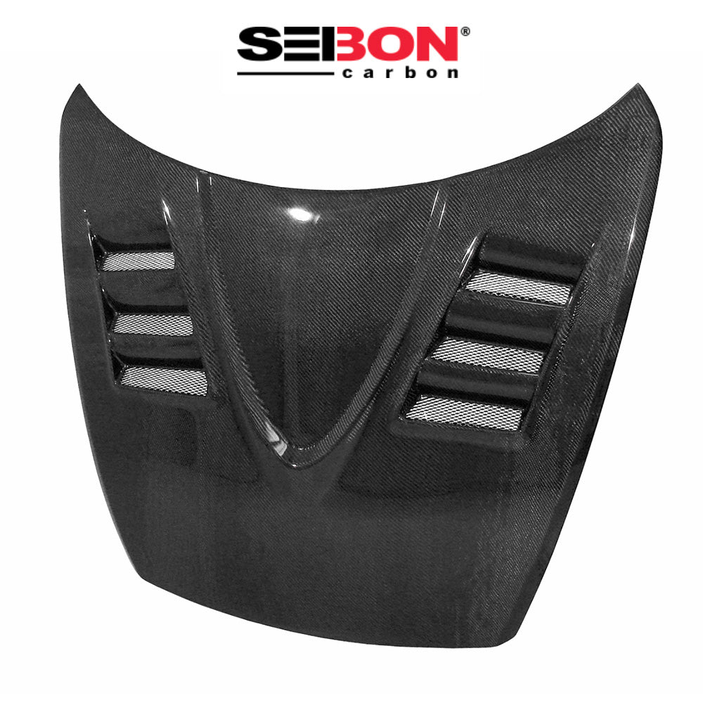 2004-2011年式 日産 マツダ ＲＸ－８用 セイボンカーボン TSスタイル カーボンファイバー製ボンネット　Seibon Carbon TS-Style Carbon Fiber Hood For 2004-2011 Mazda RX8 (消費税、送料込み)