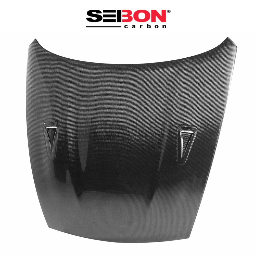 2009-2020年式 日産フェアレディＺ用 セイボンカーボン GT-Rスタイル カーボンファイバー製ボンネット　Seibon Carbon GTR-Style Carbon Fiber Hood For 2009-2020 Nissan 370Z (消費税、送料込み)