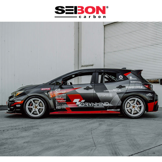 2023-2025年式トヨタ ＧＲカローラ用 セイボンカーボン カーボンファイバー製フロントドアセット　Seibon Carbon Carbon Fiber Front Doors For 2019-2025 Toyota Corolla Hatchback / GR Corolla (消費税、送料込み)