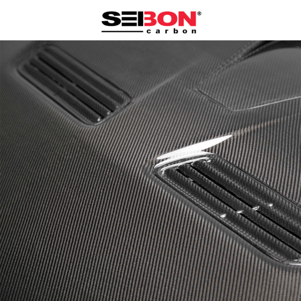 2008-2015年式 三菱 ランサー エボリューション Ⅹ用 セイボンカーボン 純正スタイル カーボンファイバー製ボンネット　Seibon Carbon OEM-Style Carbon Fiber Hood For 2008-2015 Mitsubishi Lancer EVO X (消費税、送料込み)