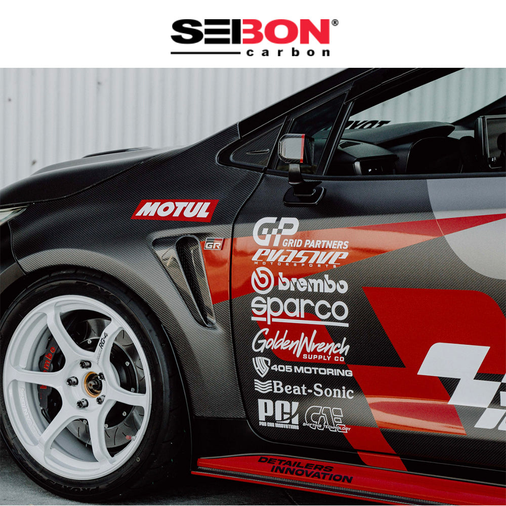 2023-2025年式トヨタ ＧＲカローラ用 セイボンカーボン カーボンファイバー製フロントドアセット　Seibon Carbon Carbon Fiber Front Doors For 2019-2025 Toyota Corolla Hatchback / GR Corolla (消費税、送料込み)