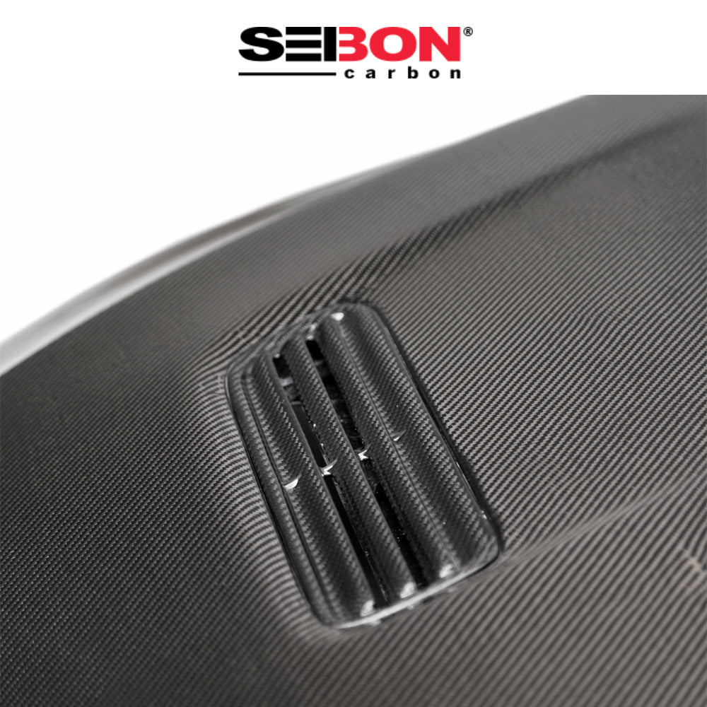 2008-2015年式 三菱 ランサー エボリューション Ⅹ用 セイボンカーボン 純正スタイル カーボンファイバー製ボンネット　Seibon Carbon OEM-Style Carbon Fiber Hood For 2008-2015 Mitsubishi Lancer EVO X (消費税、送料込み)