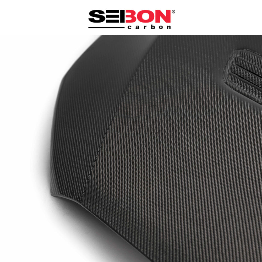 2008-2015年式 三菱 ランサー エボリューション Ⅹ用 セイボンカーボン 純正スタイル カーボンファイバー製ボンネット　Seibon Carbon OEM-Style Carbon Fiber Hood For 2008-2015 Mitsubishi Lancer EVO X (消費税、送料込み)