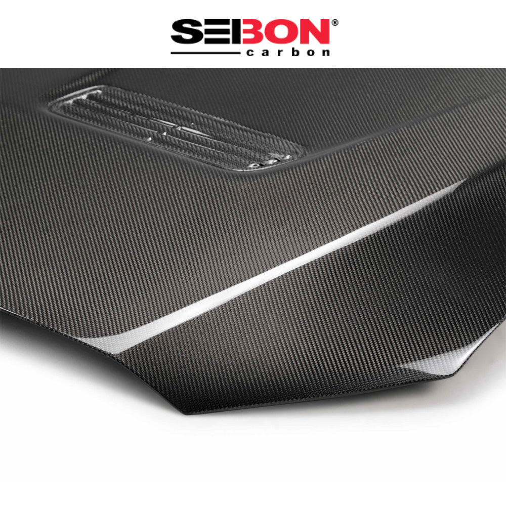 2008-2015年式 三菱 ランサー エボリューション Ⅹ用 セイボンカーボン 純正スタイル カーボンファイバー製ボンネット　Seibon Carbon OEM-Style Carbon Fiber Hood For 2008-2015 Mitsubishi Lancer EVO X (消費税、送料込み)