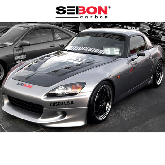 2000-2009年式ホンダ Ｓ２０００用 セイボンカーボン MGスタイル カーボンファイバー製ボンネット　Seibon Carbon MG-Style Carbon Fiber Hood For 2000-2009 Honda S2000 (消費税、送料込み)