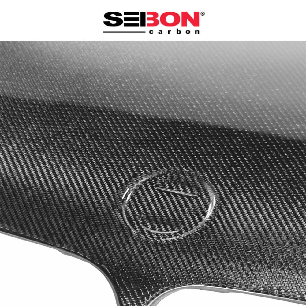 2002-2005年式ＢＭＷ ３シリーズ セダン用 セイボンカーボン 純正スタイル カーボンファイバー製ボンネット　Seibon Carbon OEM-Style Carbon Fiber Hood For 2002-2005 BMW E46 4DR, LCI (消費税、送料込み)