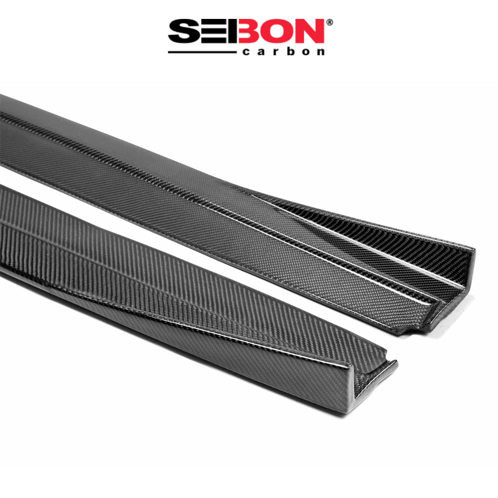 2014-2020年式レクサス ＩＳ用 セイボンカーボン TPスタイル カーボンファイバー製サイドスカートセット　Seibon Carbon TP-Style Carbon Fiber Side Skirts For 2014-2020 Lexus IS 200T/250/300/350 (消費税、送料込み)