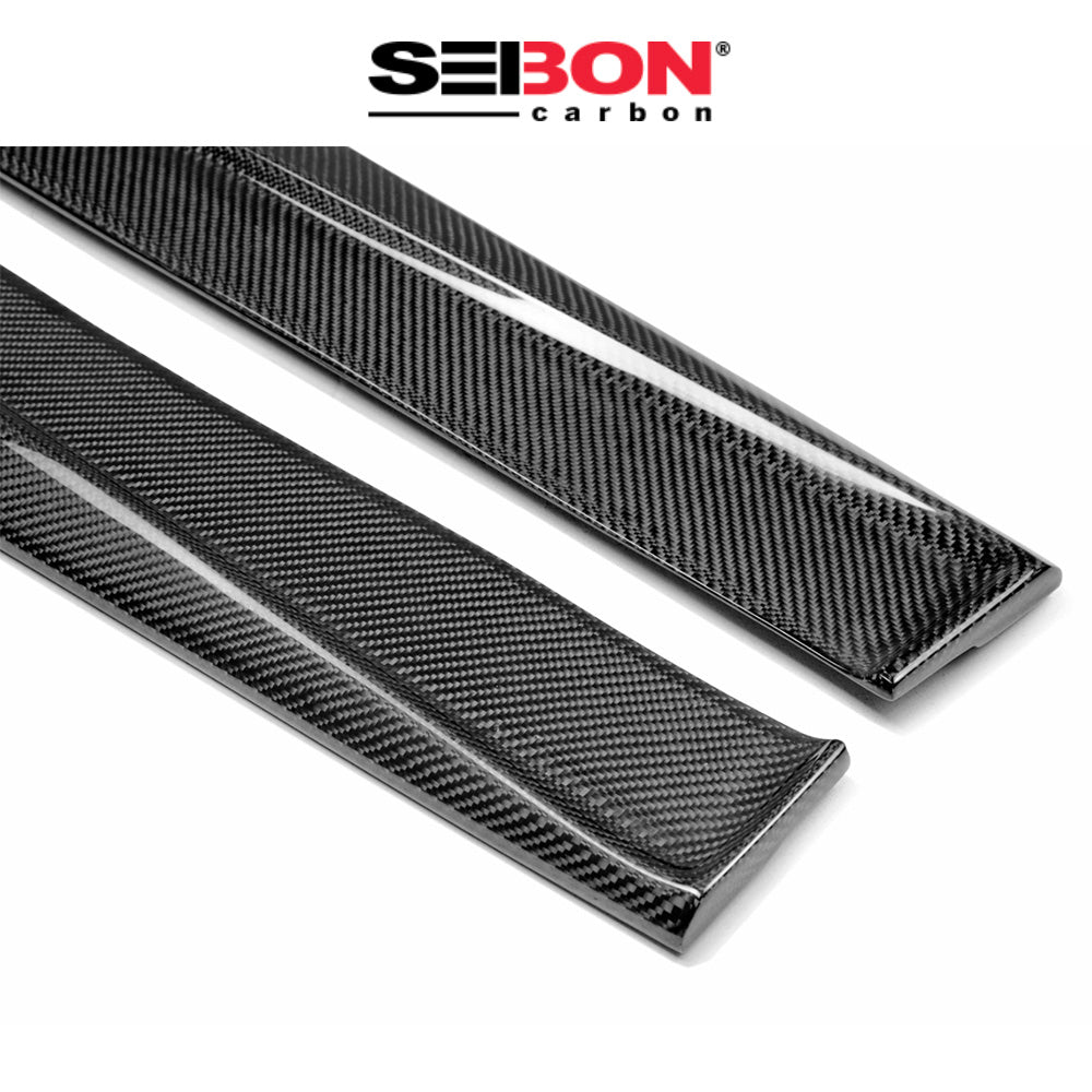 2014-2020年式レクサス ＩＳ用 セイボンカーボン TPスタイル カーボンファイバー製サイドスカートセット　Seibon Carbon TP-Style Carbon Fiber Side Skirts For 2014-2020 Lexus IS 200T/250/300/350 (消費税、送料込み)